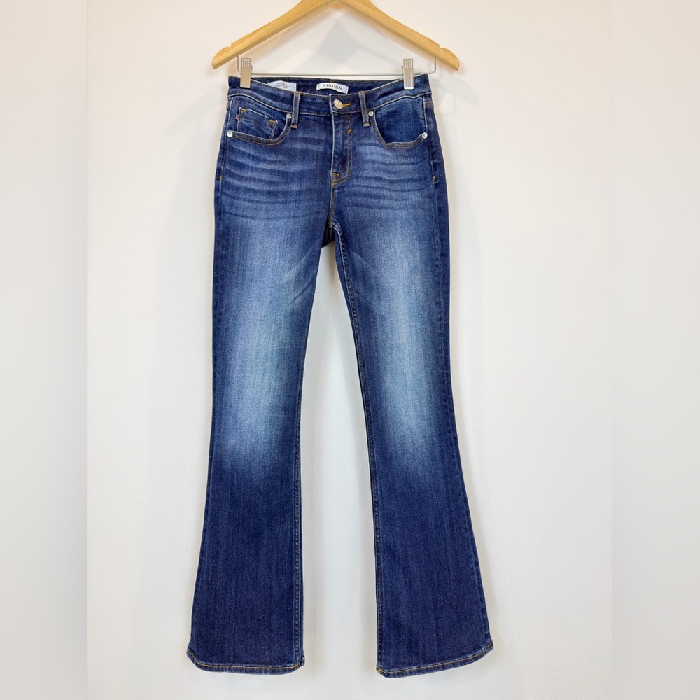 Vigoss Jagger Bootcut Jeans Size 26 Dark Wash Stretch Denim